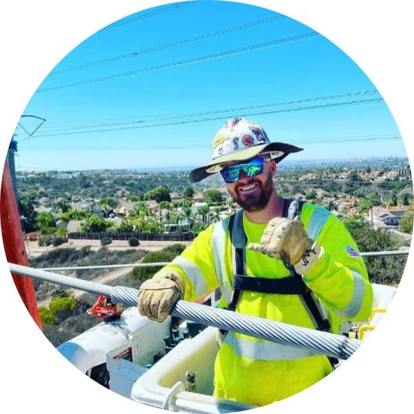 Lineman on the job